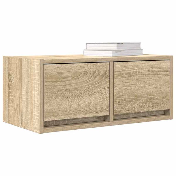vidaXL TV Cabinet Sonoma Oak 60x31x25.5 cm Engineered Wood