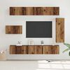 vidaXL TV Cabinet Set Wall-mounted 8 pcs Old Wood Engineered Wood