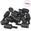vidaXL Standoff Screw 4865 pcs Black M4 Rubber and Steel