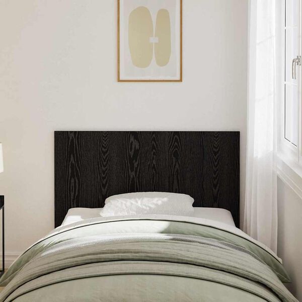 vidaXL Bed Headboard Wall-mounted Black Oak Engineered Wood