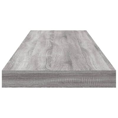 vidaXL Wall Shelves 4 pcs Grey Sonoma 80x10x1.5 cm Engineered Wood