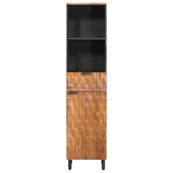 vidaXL Bathroom Cabinet Brown 38 x 33 x 160 cm Solid Mango Wood