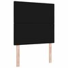 vidaXL LED Headboard with LED Strip Lights Black 100 cm Polyester