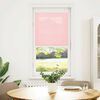 vidaXL Pleated Blind Pink 55x150 cm Fabric Width 54.4 cm Polyester