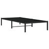 vidaXL Metal Bed Frame without Mattress Black 90x200cm