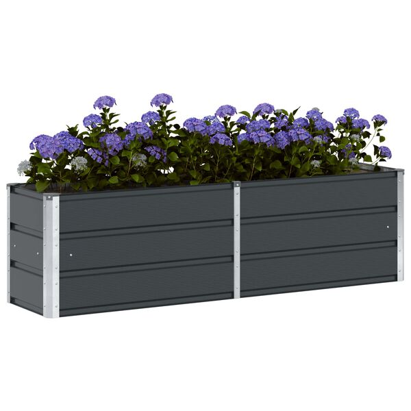 vidaXL Planter Anthracite 160 x 40 x 45 cm Steel