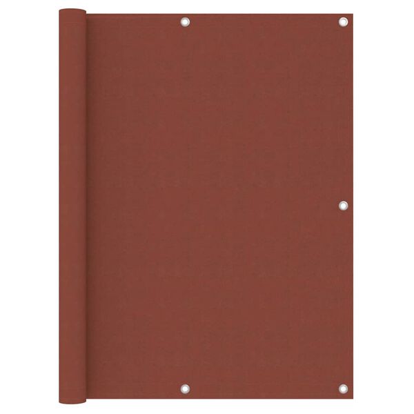 vidaXL Balcony Screen Terracotta 120x500 cm Oxford Fabric