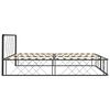 vidaXL Bed Frame without Mattress Black Metal 140x200 cm