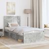 vidaXL Bed Frame with Headboard Concerte 90 x 200 cm Solid Pine Wood