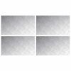vidaXL Stair Tread 4 pcs 70 x 40 cm Silver Aluminium Rectangular