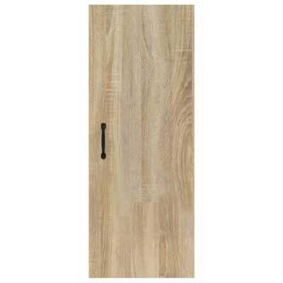 vidaXL Hanging Wall Cabinet Sonoma Oak 34.5x34x90 cm Engineered Wood