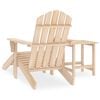 vidaXL Garden Adirondack Chair with Ottoman and Table Solid Fir Wood