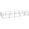 vidaXL Dog Kennel Silver 10 m&sup2; Steel