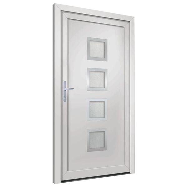 vidaXL Front Door White 98x200 cm PVC