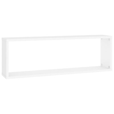 vidaXL Wall Cube Shelf 4 pcs White 80x15x26.5 cm Engineered Wood