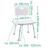 RIDDER Bathroom Chair White 150 kg A00602101