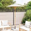 vidaXL Garden Parasol Cream White &Oslash; 150 x 210 cm Bamboo