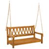 vidaXL Garden Swing Bench 2 -Seater 110 x 56 x 58 cm Solid Acacia Wood