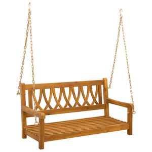 vidaXL Garden Swing Bench 2 -Seater 110 x 56 x 58 cm Solid Acacia Wood