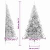 vidaXL Artificial Pre-lit Christmas Tree Silver 240 cm PET