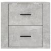 vidaXL Wall-mounted Bedside Cabinet Concrete Grey 50x36x47 cm