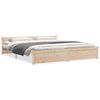 vidaXL Bed Frame without Mattress Solid Wood 180x200 cm Super King Size