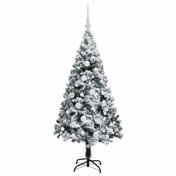 vidaXL Artificial Christmas Tree with 150 LEDs with Stand Green 150 cm