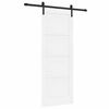vidaXL Sliding Door 78 x 202 cm Engineered Wood White and Black