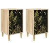 vidaXL Bedside Cabinet RHENEN 2 pcs Sonoma Oak 36 x 33 x 60 cm