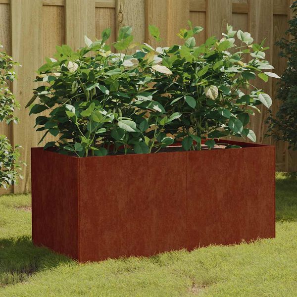 vidaXL Planter 80x40x40 cm Corten Steel