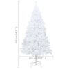 vidaXL Artificial Pre-lit Christmas Tree with Ball Set White 240 cm
