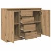 vidaXL Sideboard with Drawers Artisan Oak 100.5x35x76 cm Engineered Wood