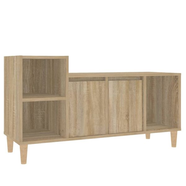 vidaXL TV Cabinet Sonoma Oak 100x35x55 cm Engineered Wood