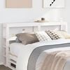 vidaXL Headboard with Shelves White 150 cm Solid Wood Pine
