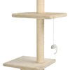 vidaXL Cat Tree with Sisal Scratching Posts 260 cm Beige