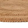 vidaXL Area Rug Hand-braided Jute 180 cm Round