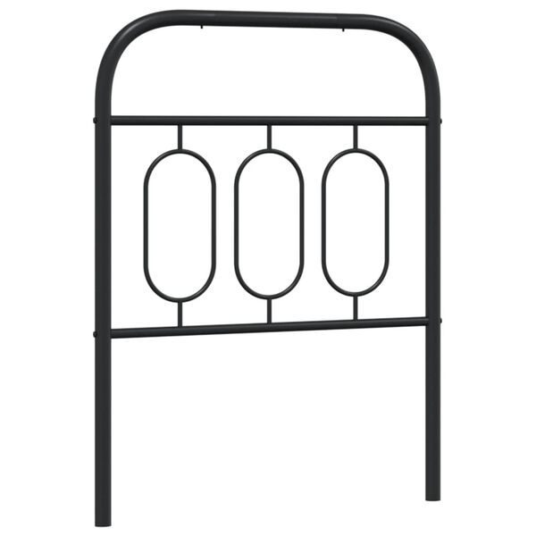 vidaXL Metal Replace Headboard Black 75 cm