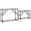 vidaXL Nesting Console Tables 2 pcs Sonoma Oak Engineered Wood