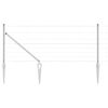 vidaXL Welded Wire Fence with Spikes 50 x 0.8 m Galvanised Steel Mesh