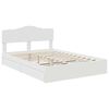 vidaXL Storage Bed with Headboard White 140 x 200 cm Engineered Wood