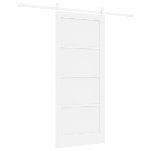 vidaXL Sliding Door ORKDAL White 86 x 198.5 cm Solid Pine Wood