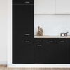 vidaXL Hanging Cabinet Black Oak 30 x 46 x 81.5 cm Engineered Wood