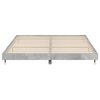 vidaXL Bed Frame without Mattress Concrete Grey 200x200 cm