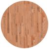 vidaXL Table Top &Oslash;80x1.5 cm Round Solid Wood Beech