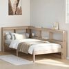 vidaXL Bookcase Bed without Mattress 75x190 cm Solid Wood Pine