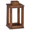 vidaXL Lantern 3 pcs Natural Mahogany Wood