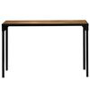 vidaXL Dining Table Solid Rough Mange Wood and Steel 120 cm