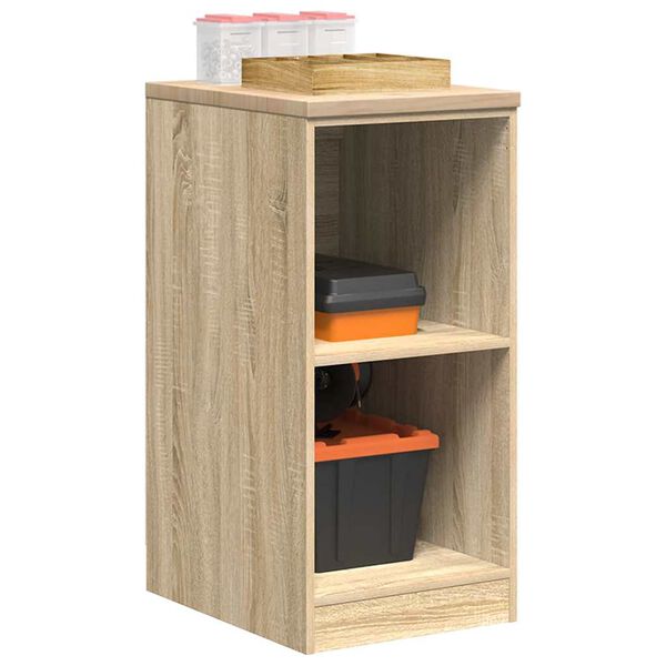 vidaXL Garage Storage Cabinet Sonoma Oak 40x51x85 cm Solid Wood Pine