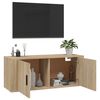 vidaXL Wall Mounted TV Cabinet Sonoma Oak 100x34.5x40 cm