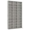 vidaXL CD Cabinet Concrete Grey 102x16x177.5 cm Engineered Wood